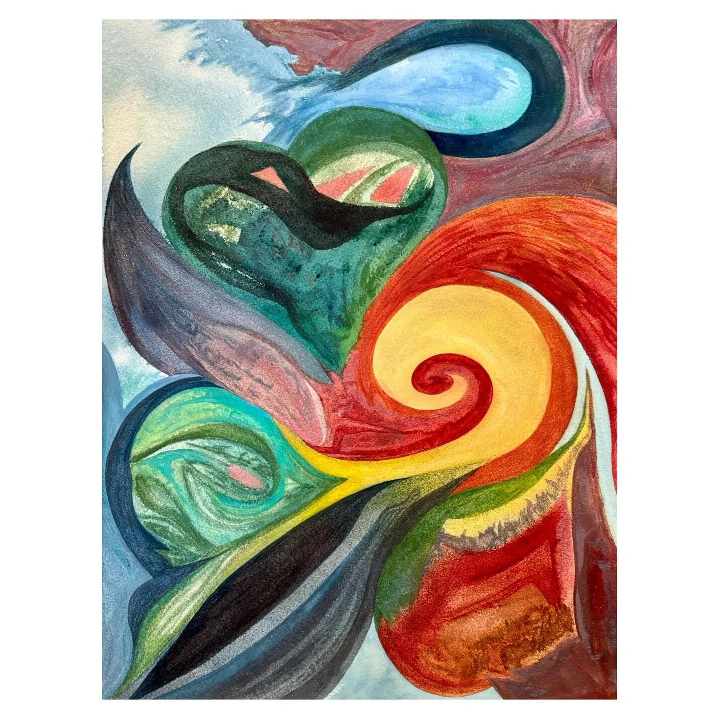 Waves of Being 🌈
.
.
.

watercolor on paper 12&rdquo; x 16&rdquo;