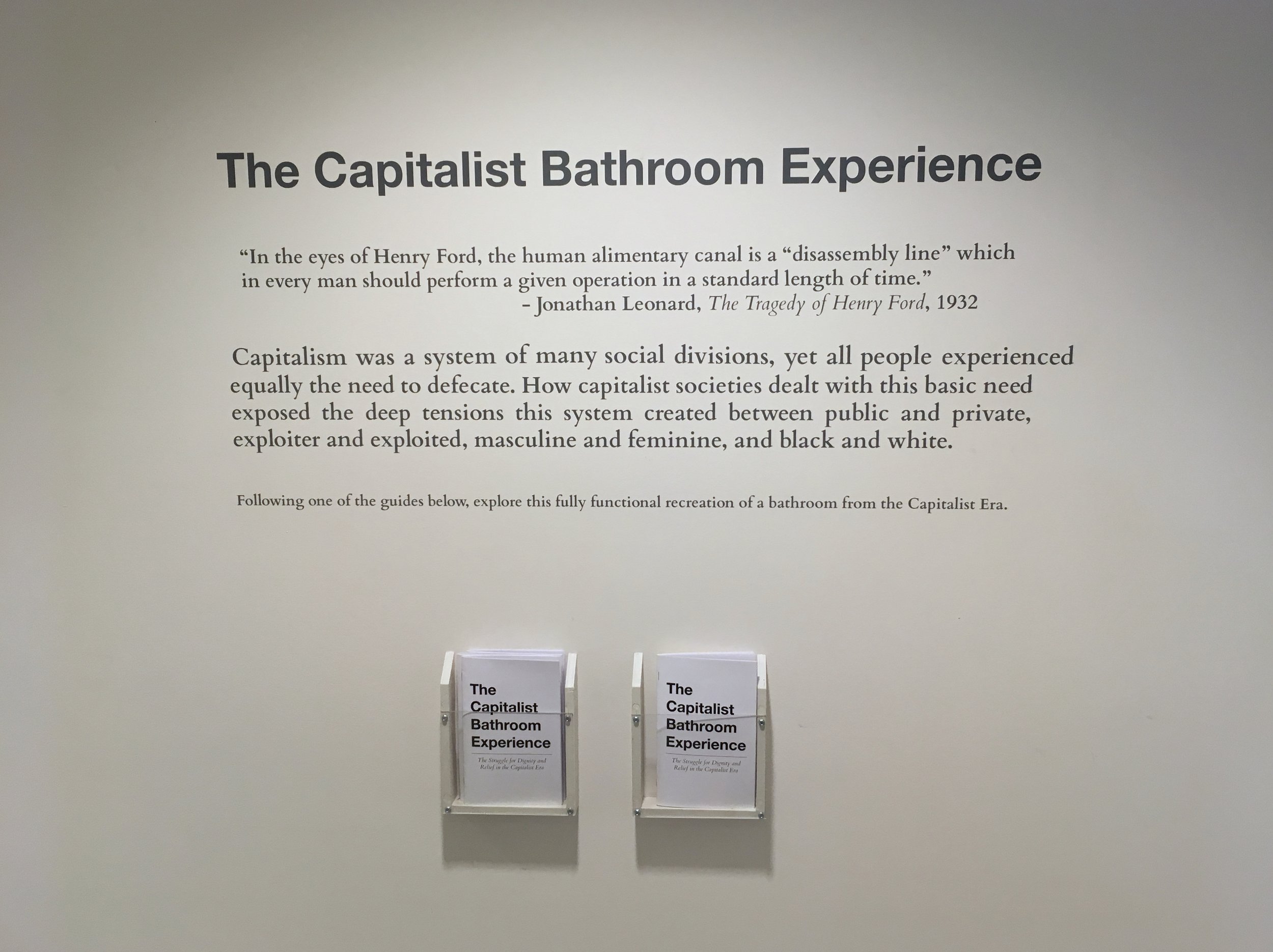 The Capitalist Bathroom Experience