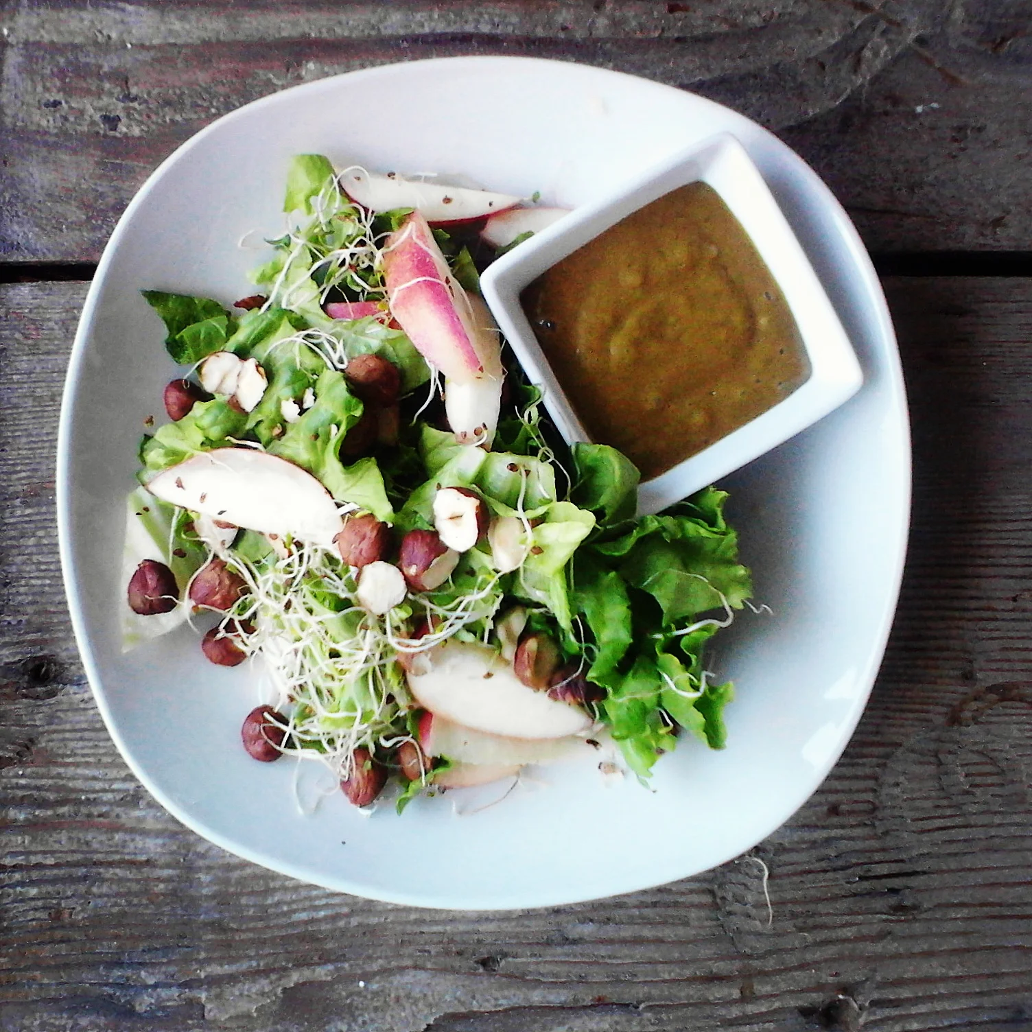 stone fruit salad / jalapeno omiboshi dressing 