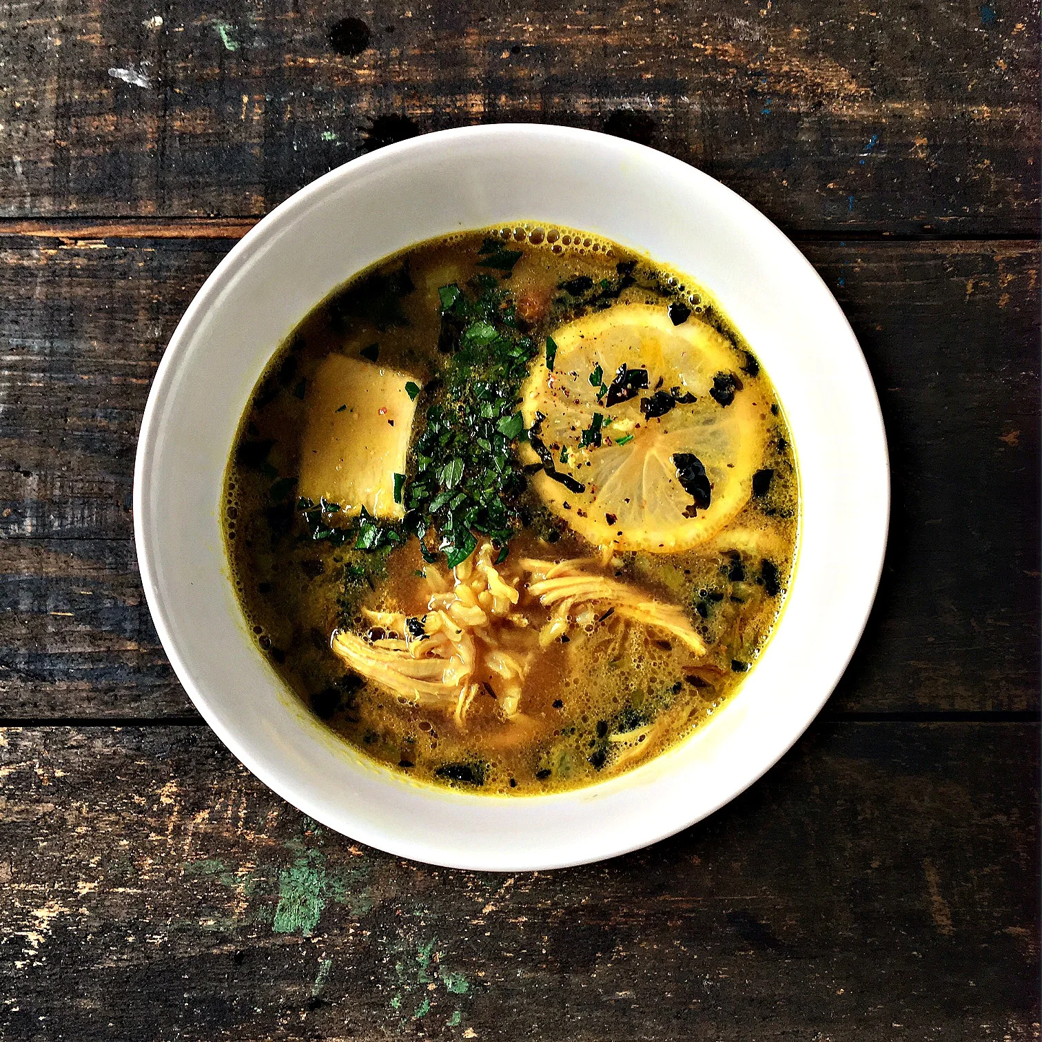 lemon ginger chicken soup