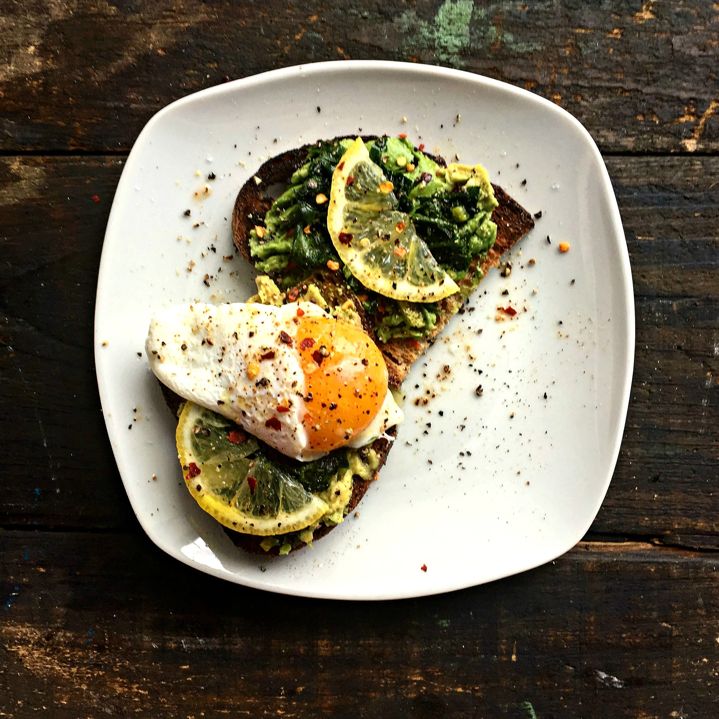 Avocado, Gremolata, Steamed Egg, Sourdough Toast