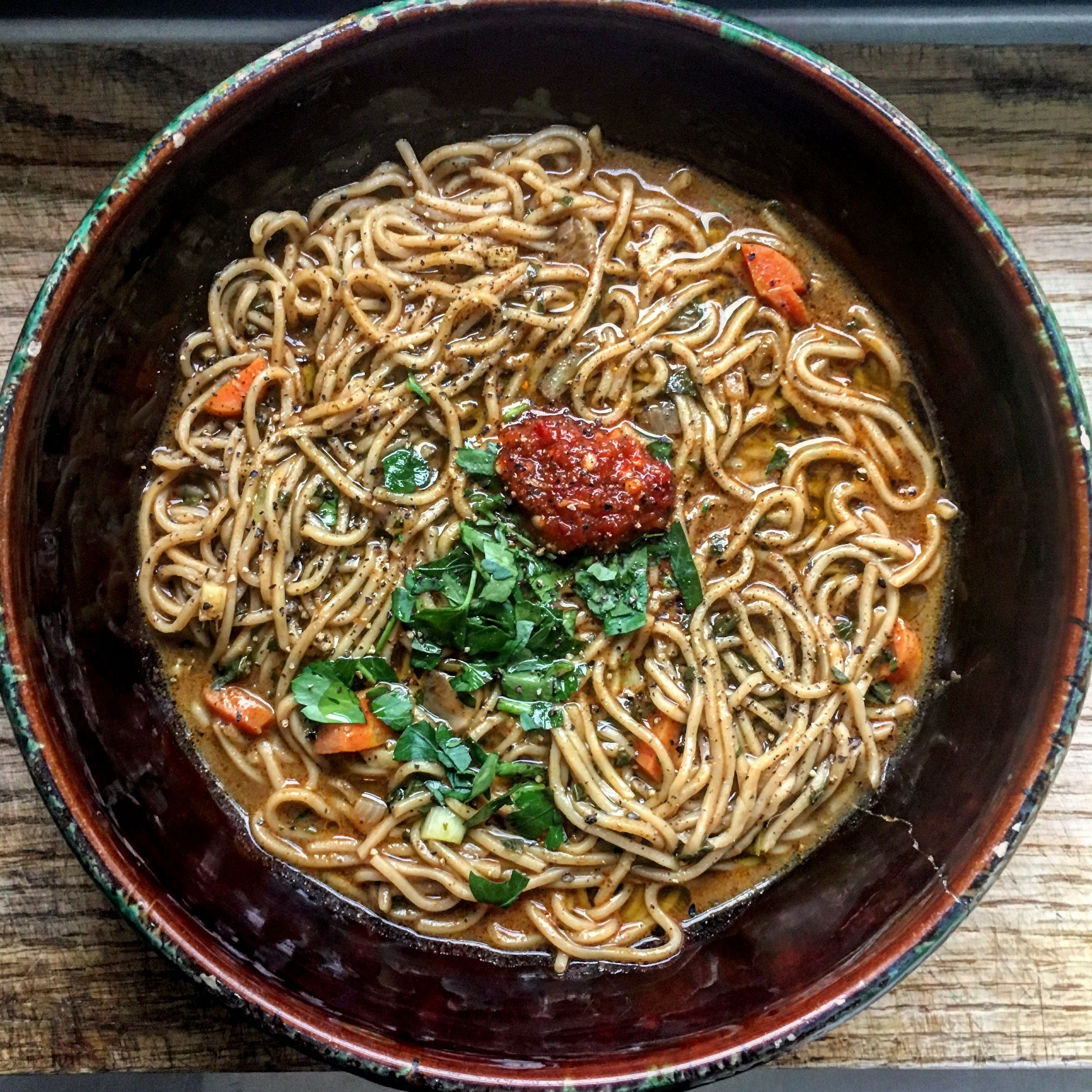 Noodles in Curry Tamarind Broth