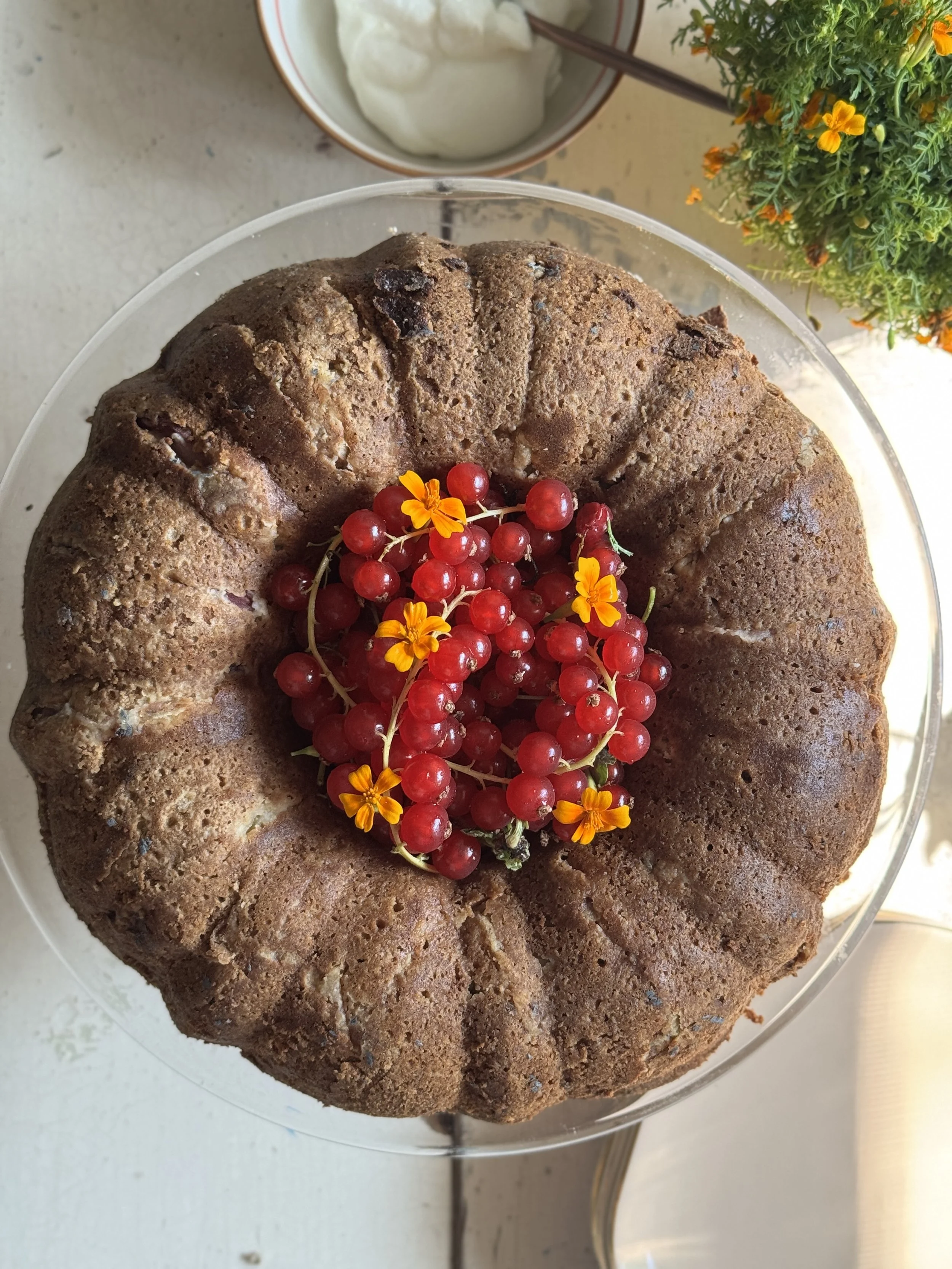 Pound Cake with Currants