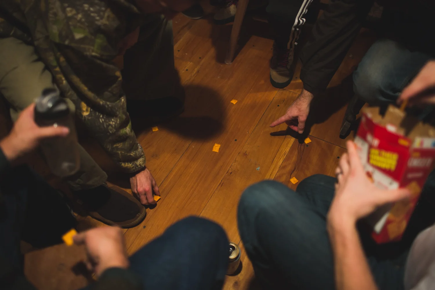 Mapping out positions the night before 