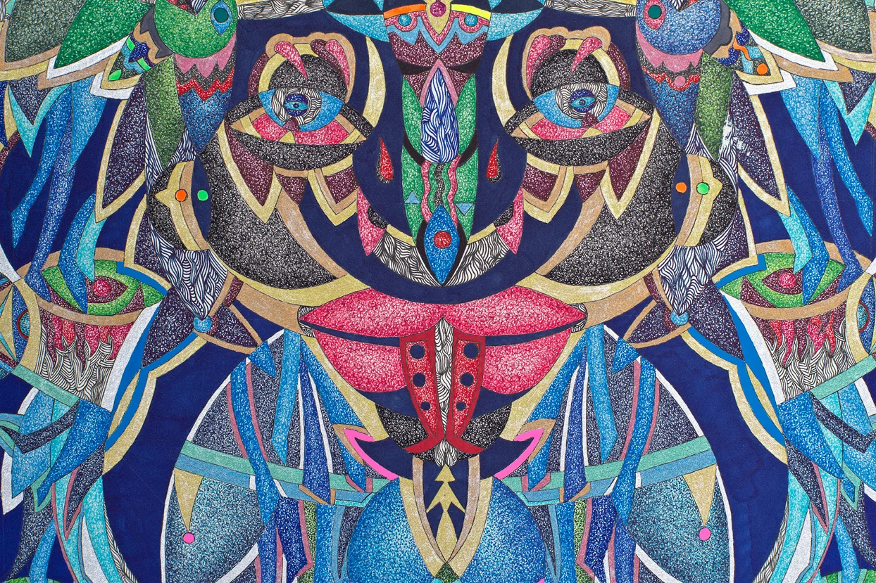 "Portrait of the upside down world"
