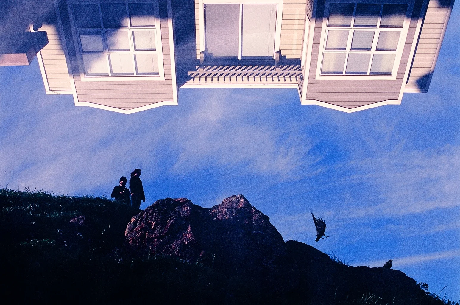  Double exposure on the way to twin peaks, San Francisco, California, 2016 