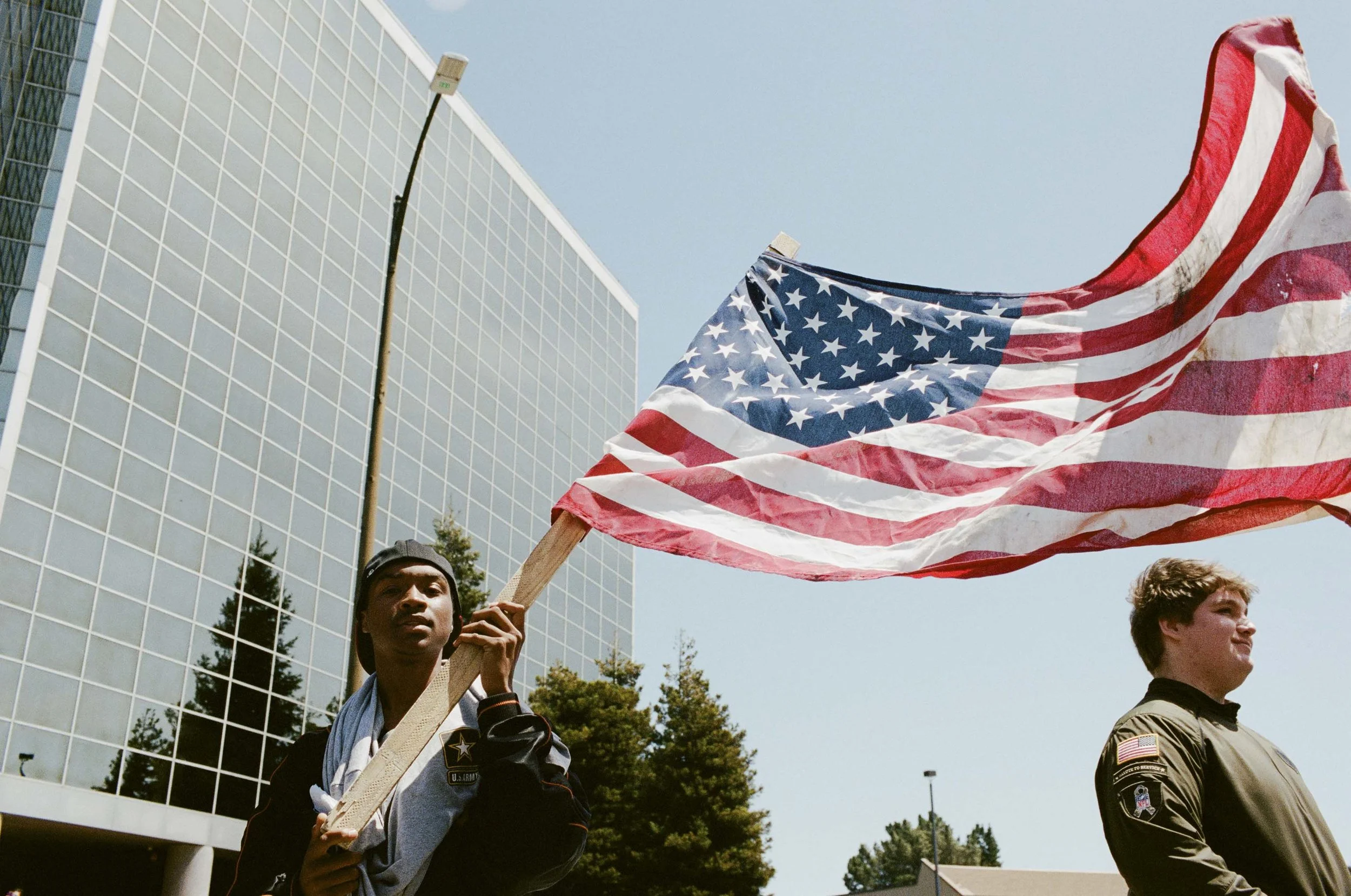 "The Flag" during the GOP convention, Burlingame, California, 2016