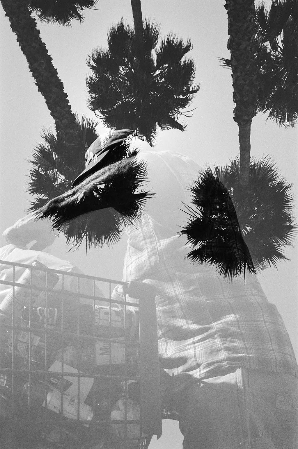 Double exposure, Dolores Park, San Francisco, California, 2016