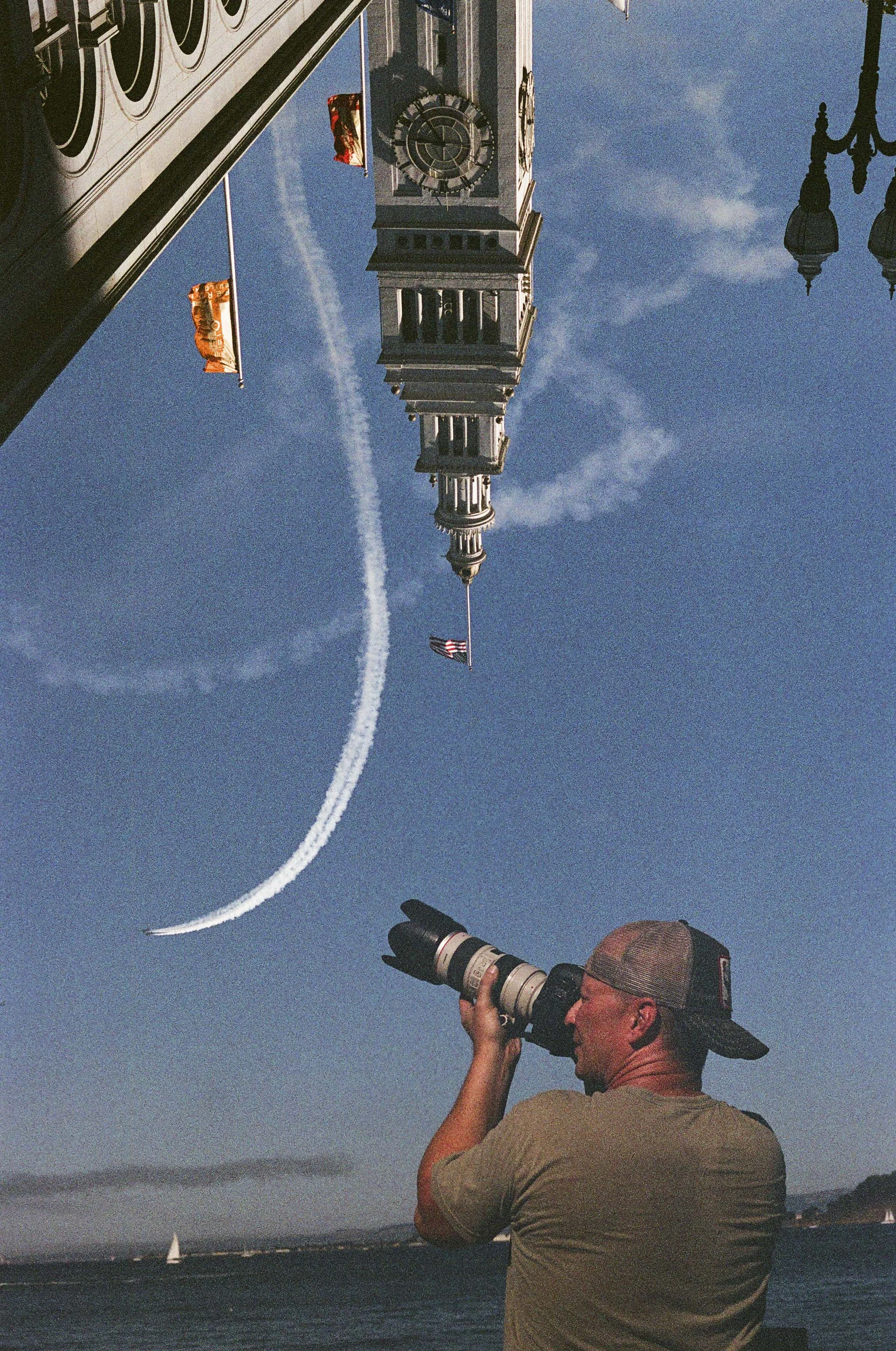 Double Exposure during Fleet Week, San Francisco, California, 2016