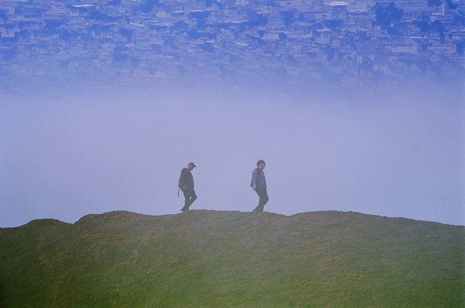  Double exposure at the Bernal hill, San Francisco, California, 2016 