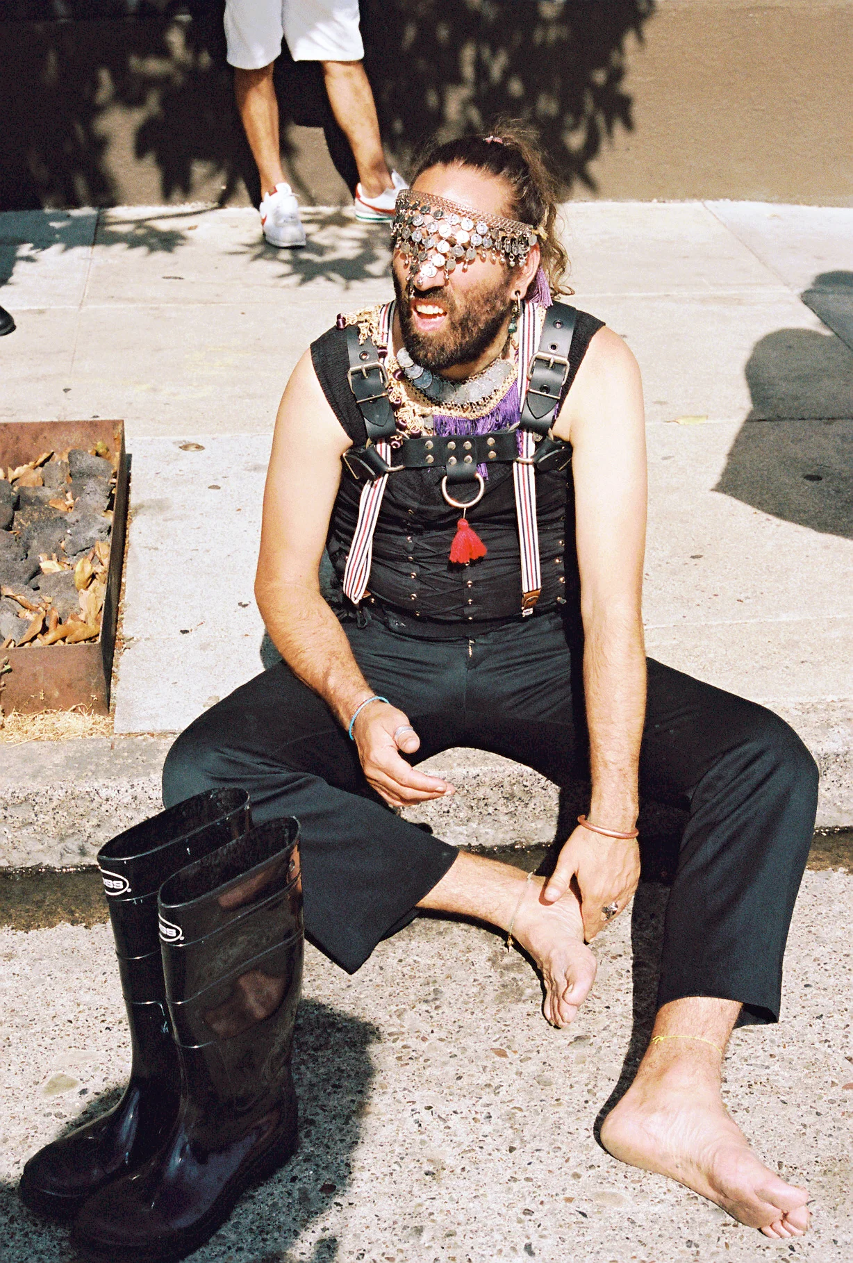 "Boots Off" during the Folsom Street fair , San Francisco, California, 2017