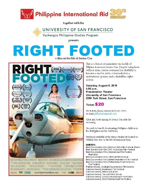 Jessica Cox (U.S FWN100™ ’09): Special Screening and Q&A of Right Footed: A Documentary  