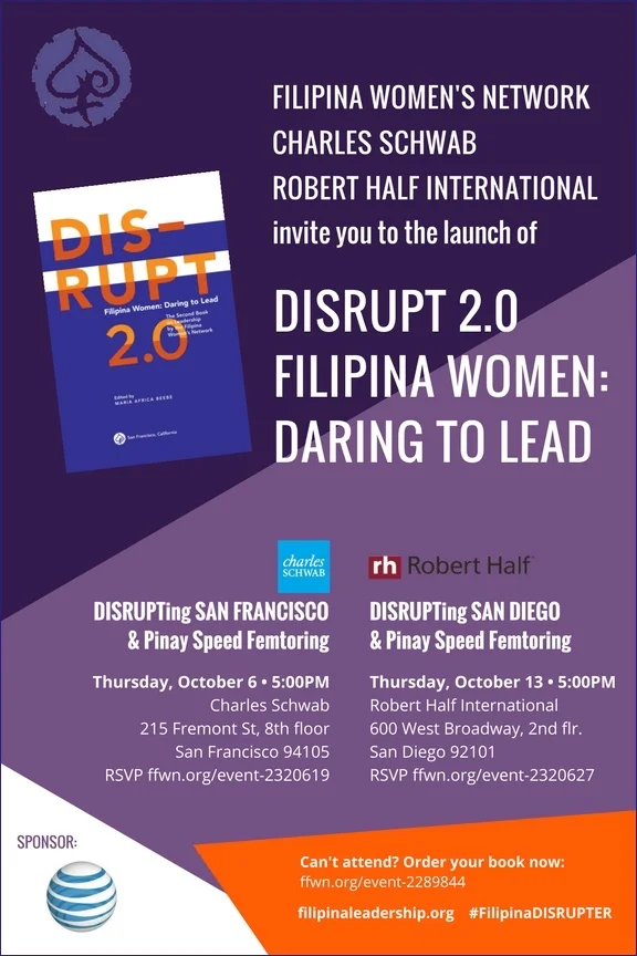 San Francisco Book Launch of FWN's 2nd Book On Filipina Women Leadership: Disrupt 2.0 and Pinay Speed Femtoring