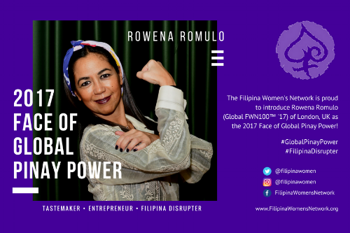 Rowena Romulo (Global FWN100™ '17) is the 2017 Face of Global Pinay Power