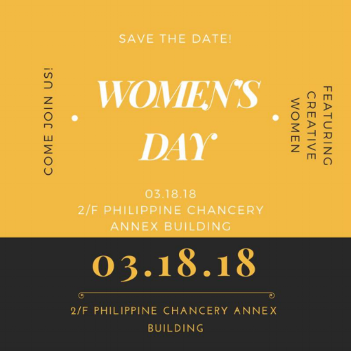 Celebrate Women's Month with a Forum on "Women in Creative Industries" hosted by the Philippine Embassy and Filipino Young Professionals of Washington DC