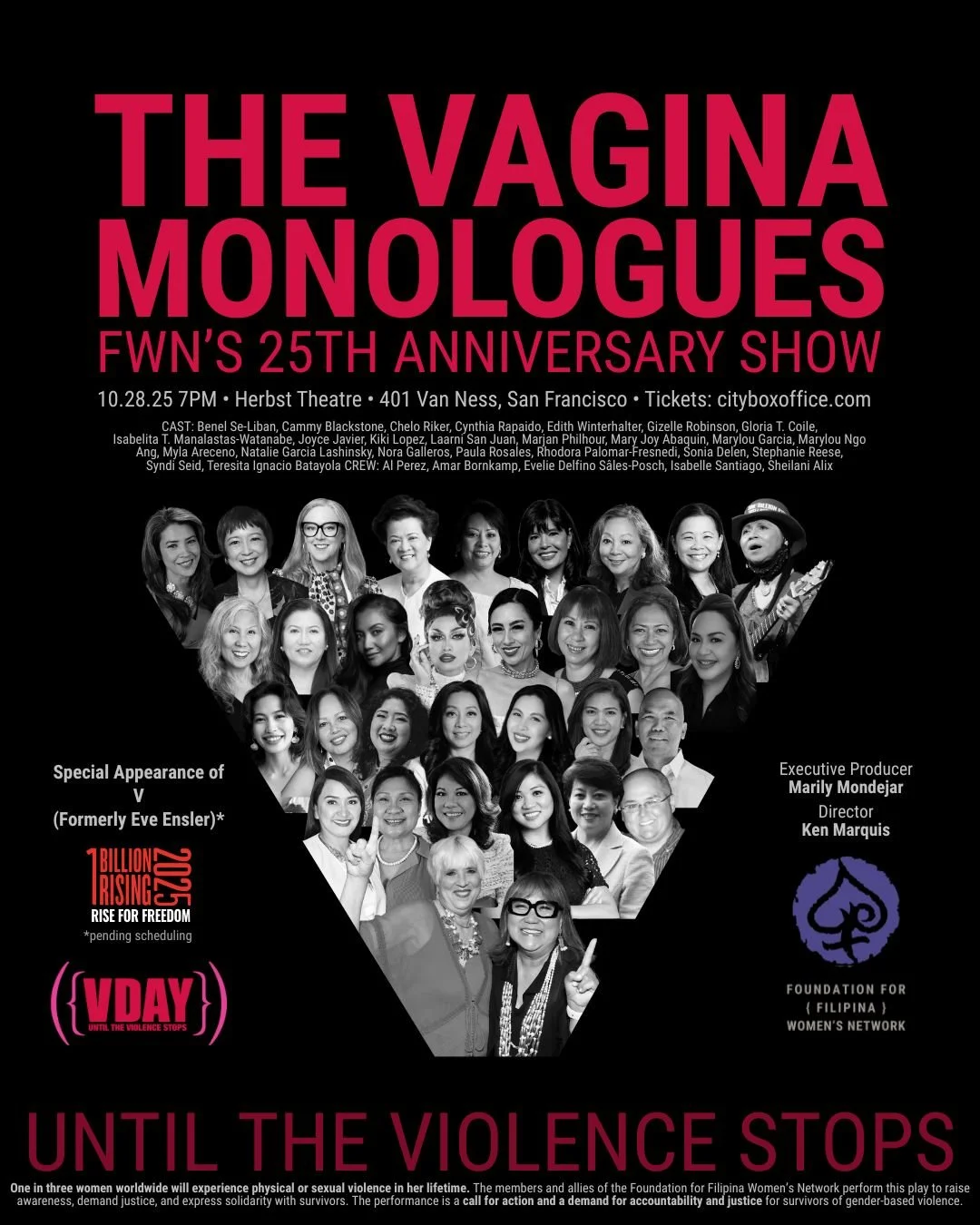 AUDITIONS: NOW MORE THAN EVER: Join FWN's Revolutionary Production of The Vagina Monologues