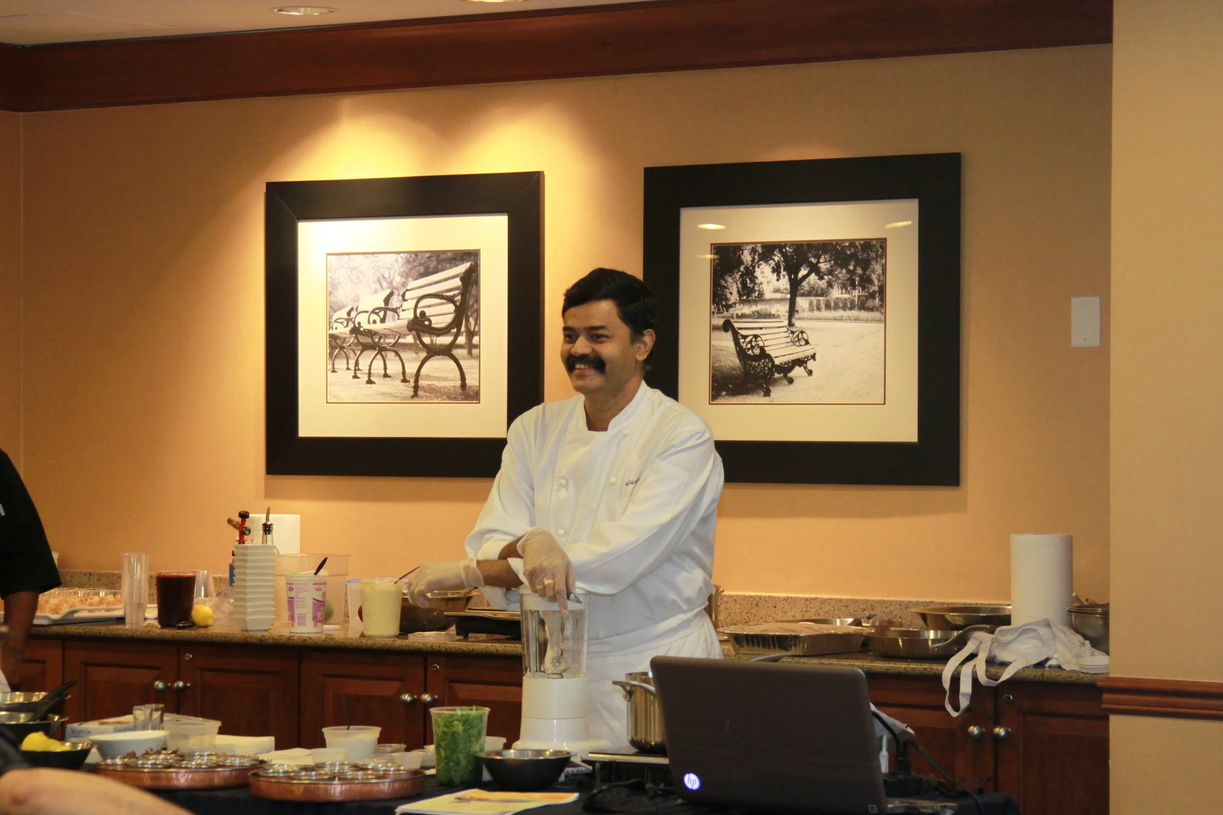 Cooking demo and lecture on India cuisine to USPCA - United States Personal Chef Association