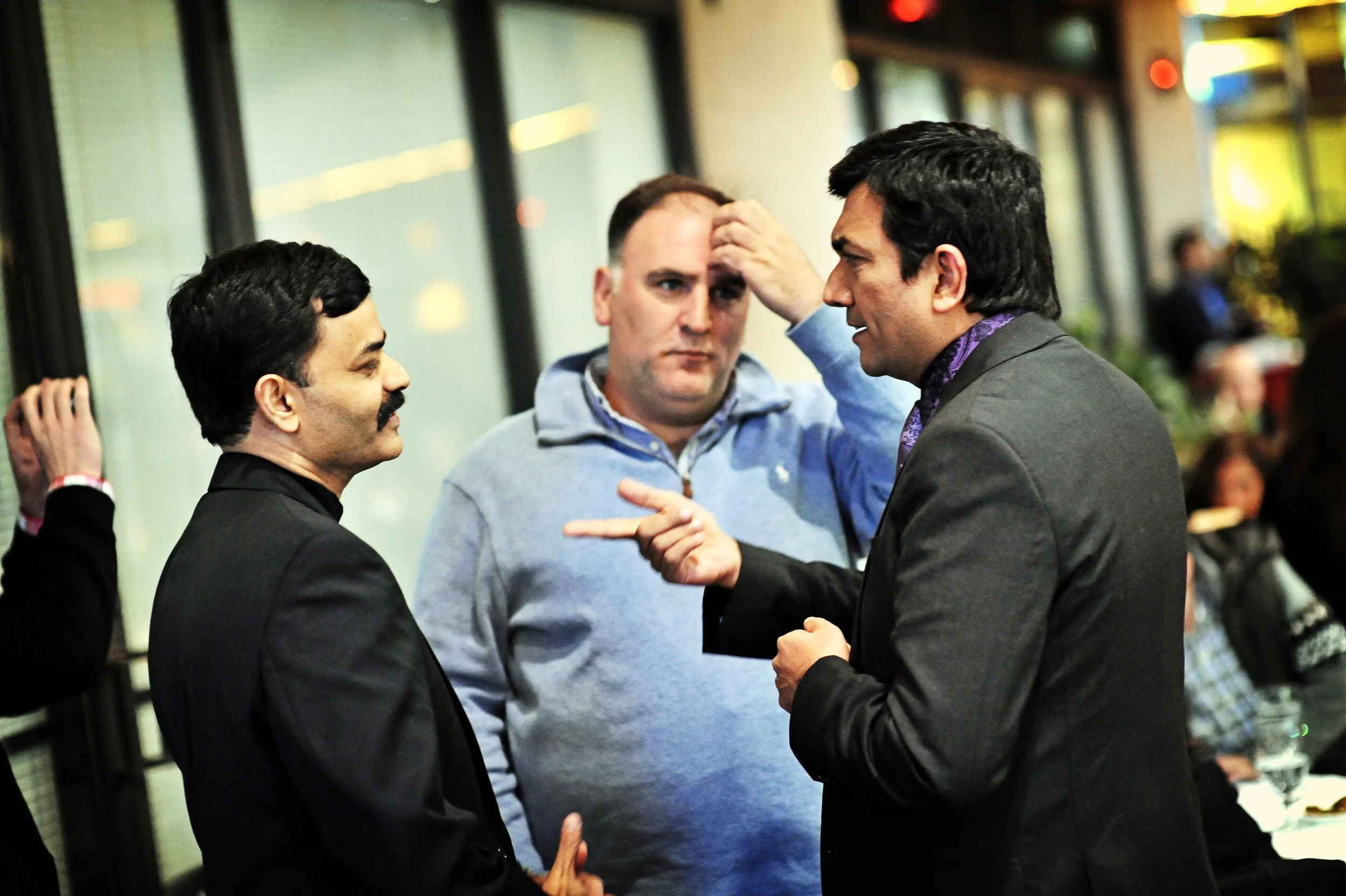 With Chef Jose Andres and Sanjeev Kapoor at Indique Heights