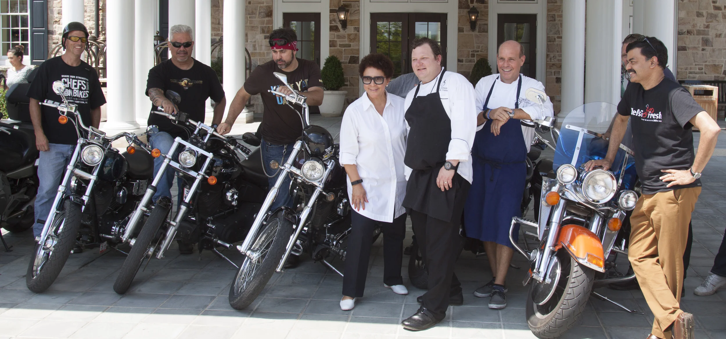 With fellow Chefs at the Chefs go Fresh event with the CEO of Salamander Hotels and Resorts