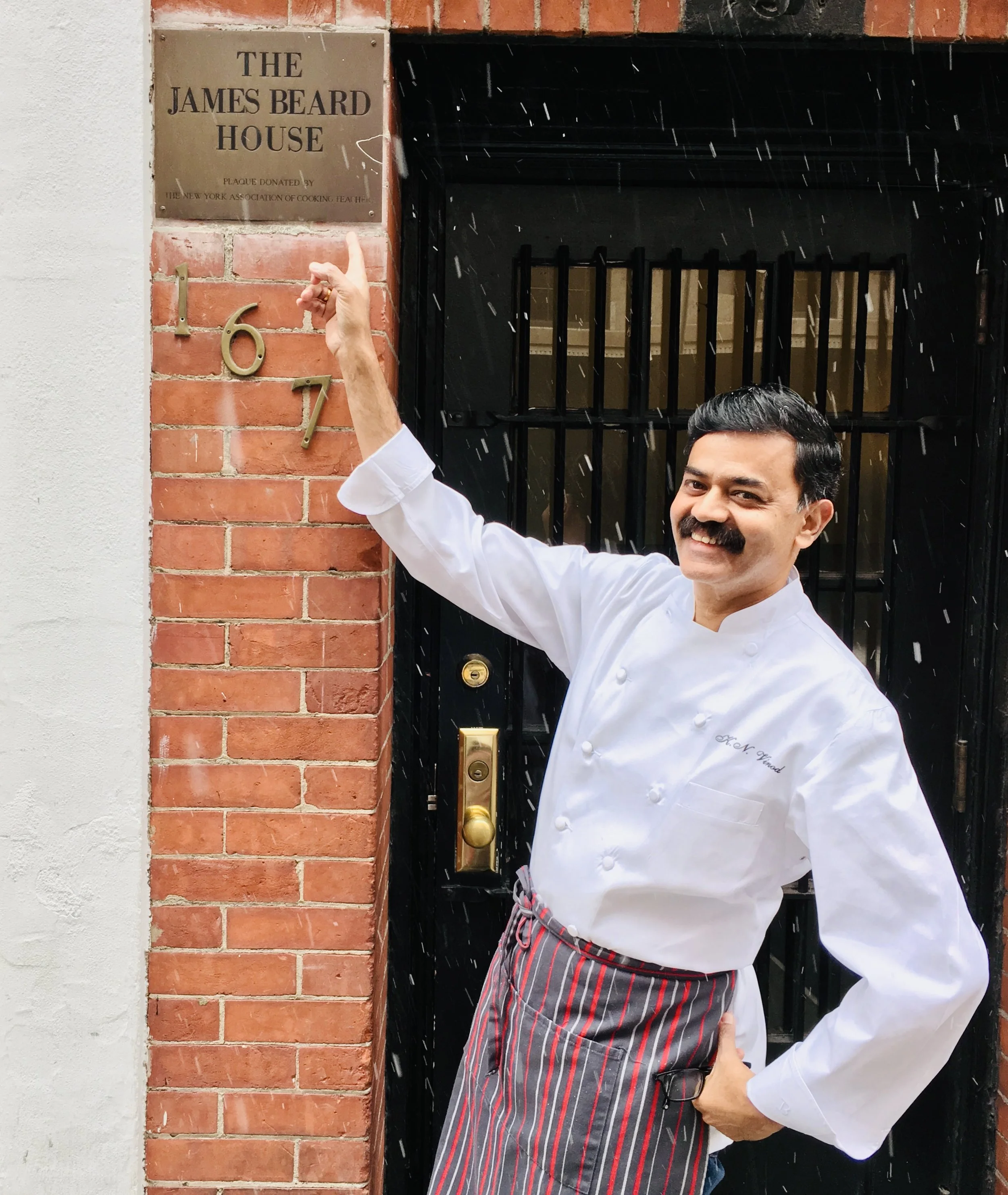 Chef Vinod -"it was an honor to be invited to the James Beard House "