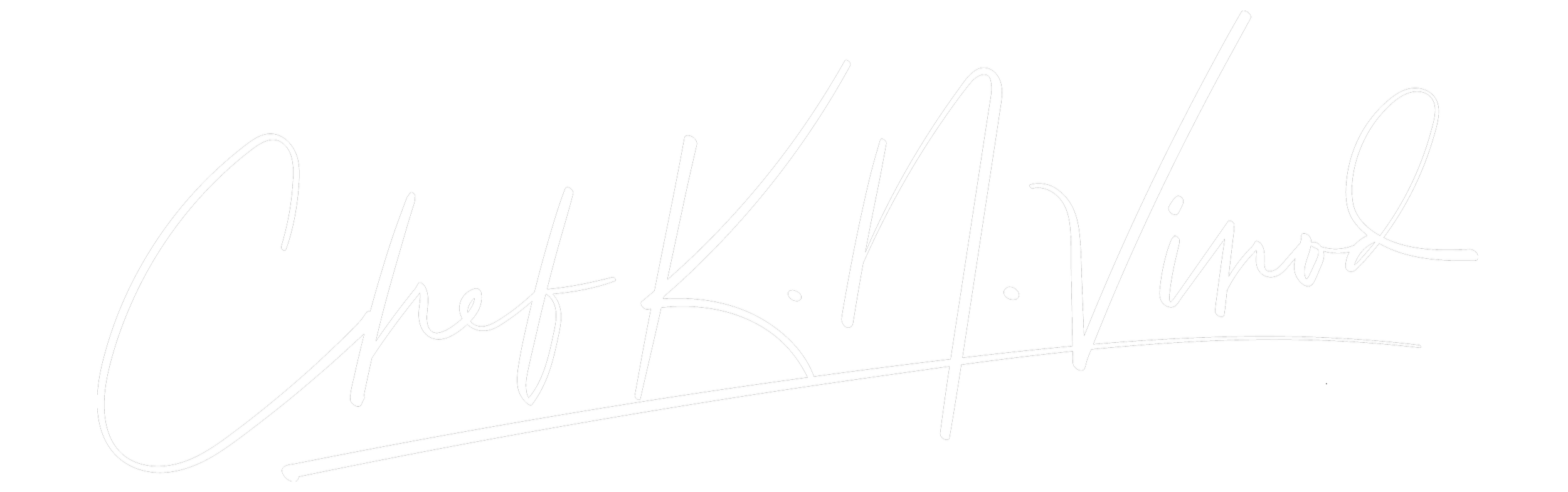 Black background with white handwritten text reading "Chief B. K. Vamo".