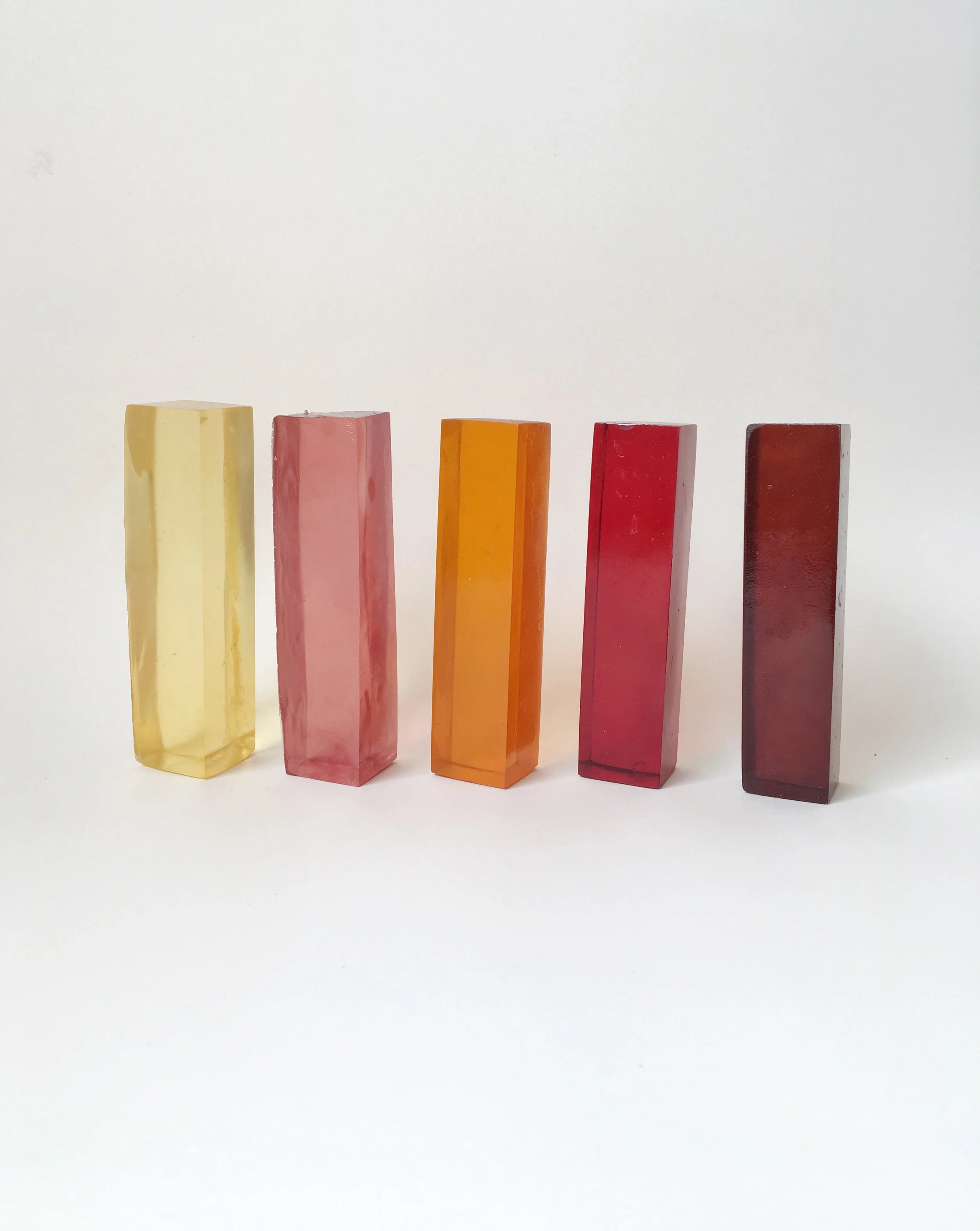  Cast resin shapes all made by Colleen RJC Bratton 