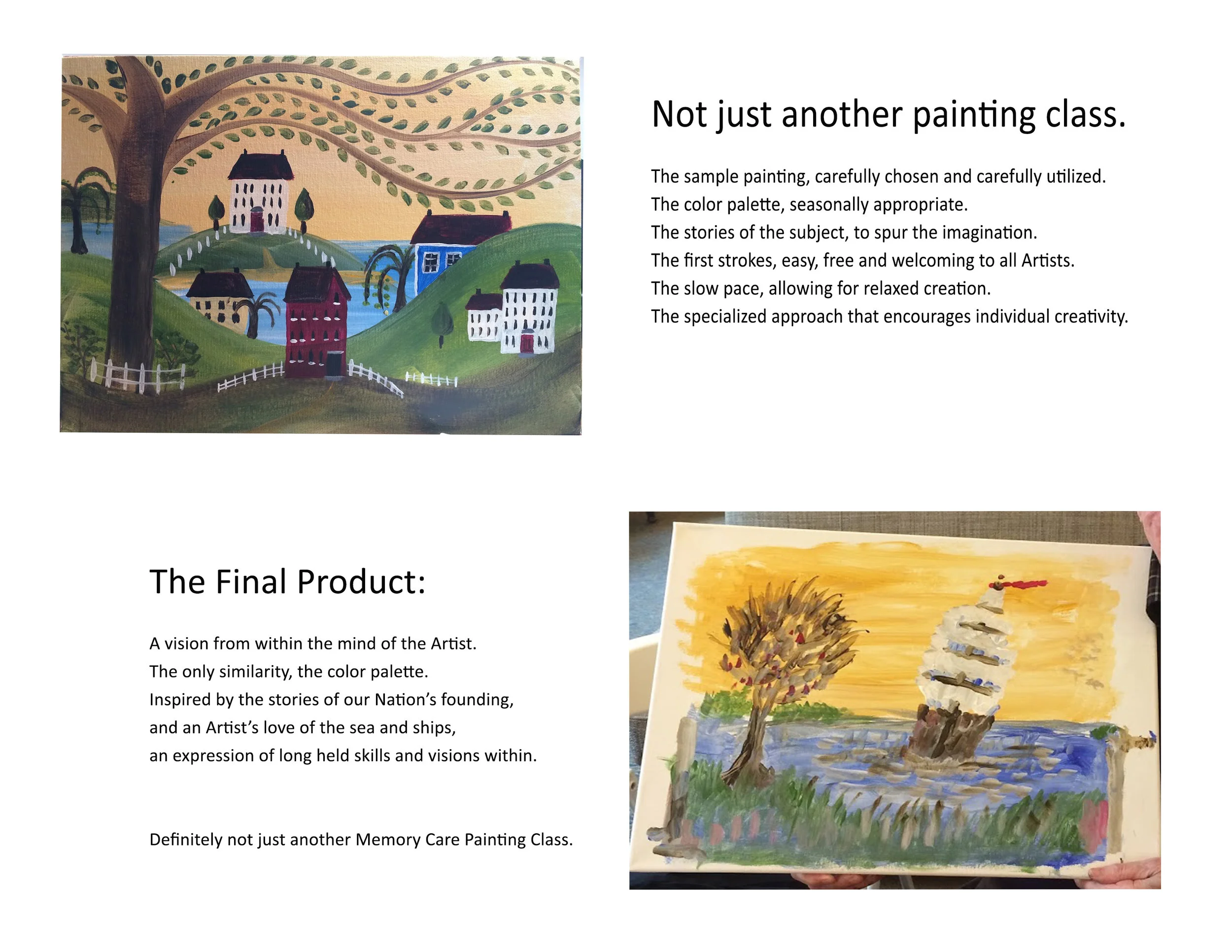 How is a Beyond Bingo Memory Care Painting Experience Different?