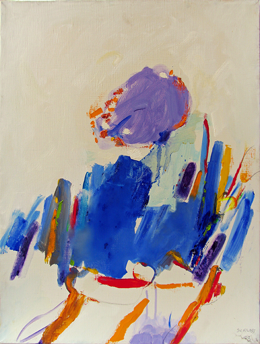 1993 Oil on canvas 23 5/8 x 17 3/4 in. (60 x 45 cm) Signed and dated lower right: "Schloss / 93"; dated verso on canvas: "93" (68ss 9109_00)