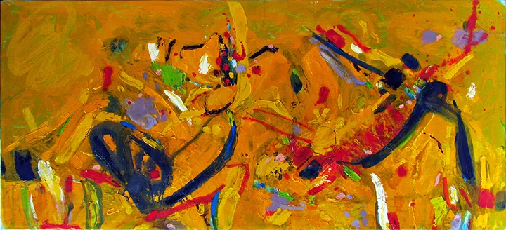 1995 Oil on canvas 15 3/4 x 35 3/8 in. (40 x 90 cm) (71ss9115)