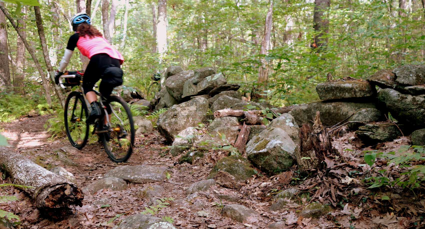 This image shows the most technical moment of the entire ride. Do not be intimidated by this photo!