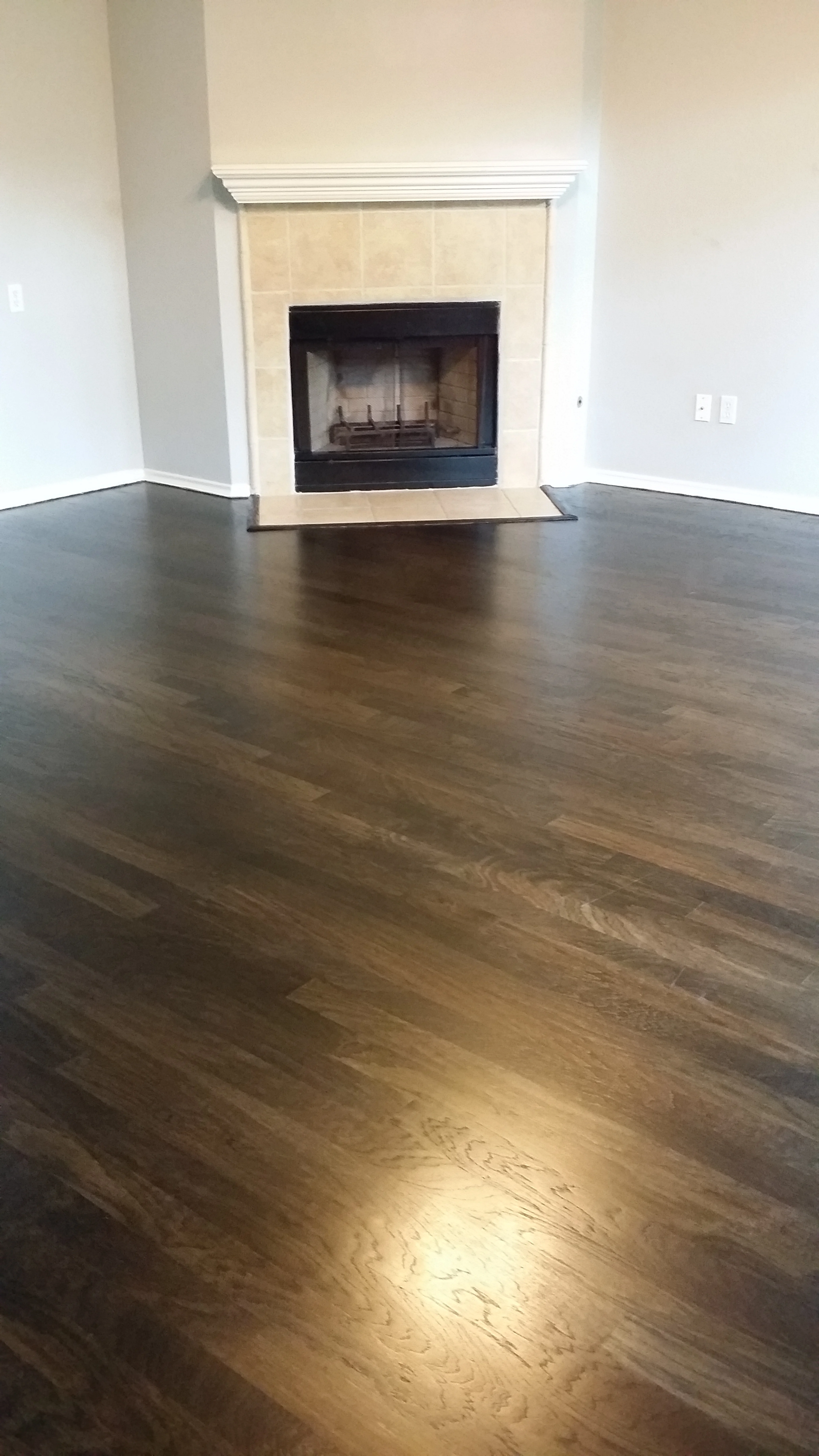 After Pic of wood floor refinishing