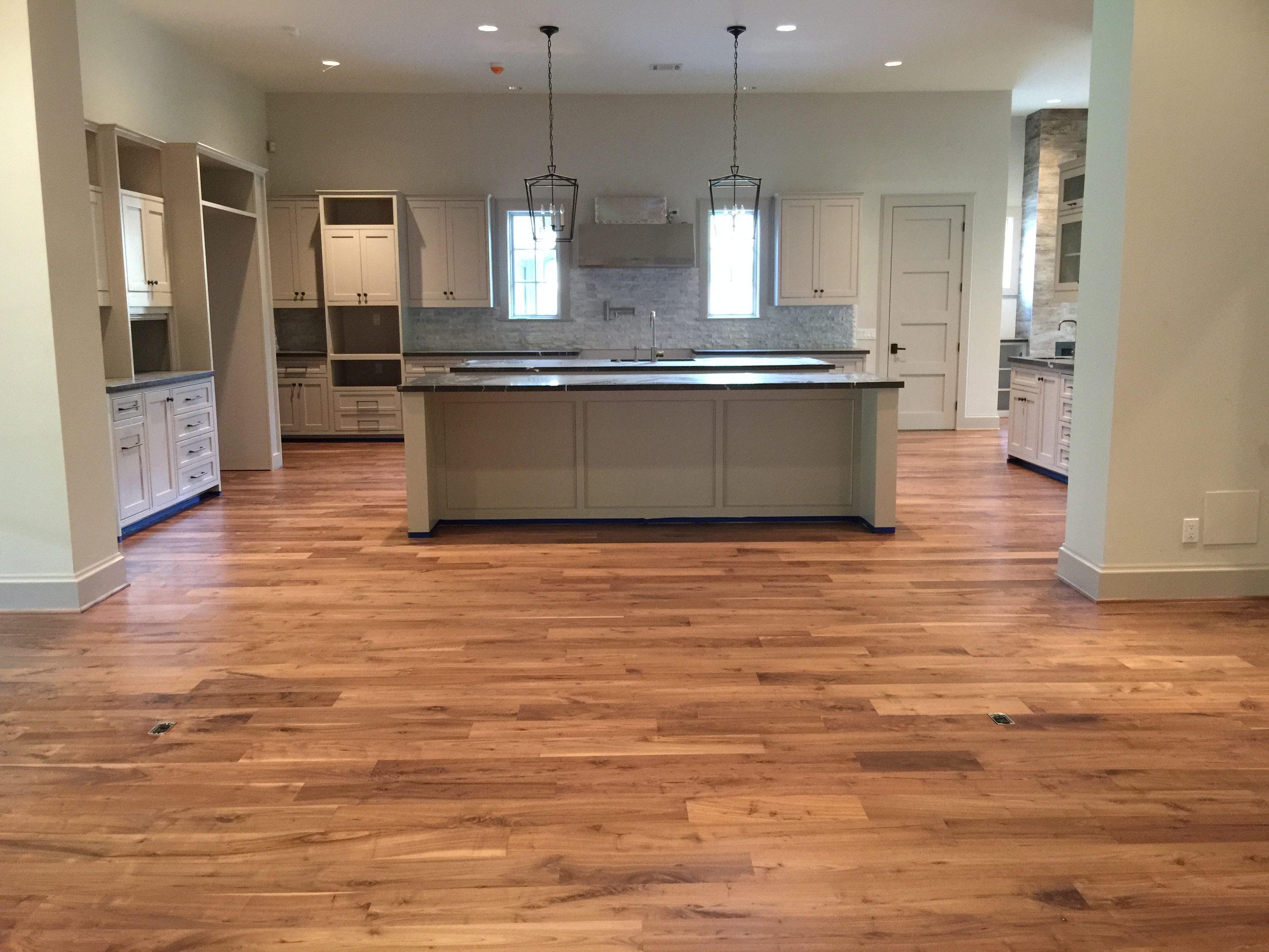 Solid Walnut Wood Floor Installed & Refinished
