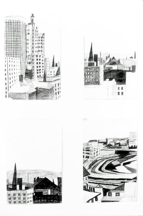 Old Providence pencil drawings, 1980, NFS