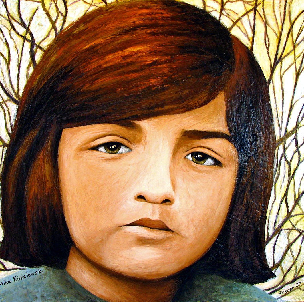 Mina Kiszelewski, 2007, 23 ½ x 23 ½, acrylic on wood panel, $3000
