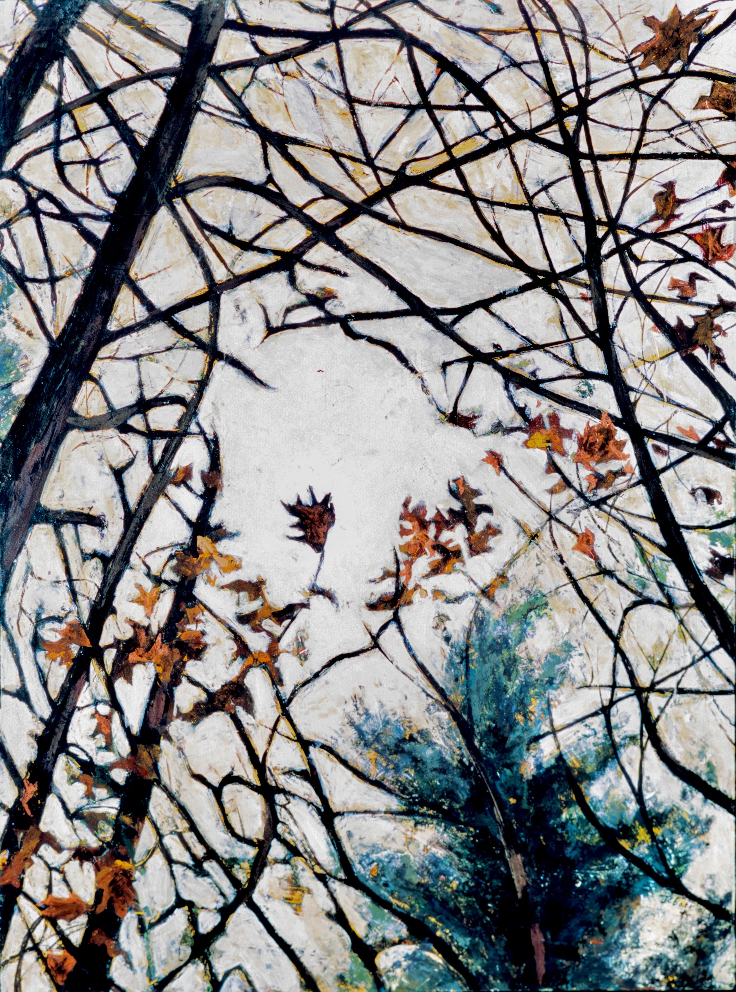 Carlisle Canopy II, MA, 2001, 32 x 23 ½, acrylic on wood panel, Sold