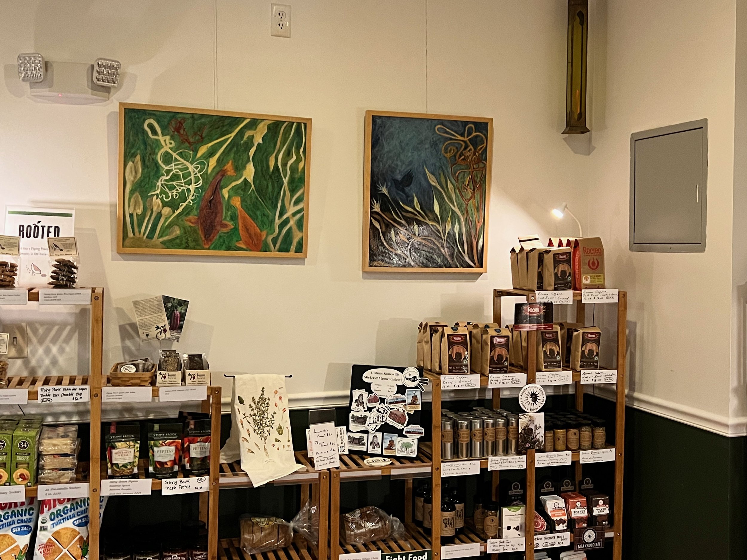 Nature Paintings, Arts at the Armory, Somerville, MA 2022, Koi and Imprint