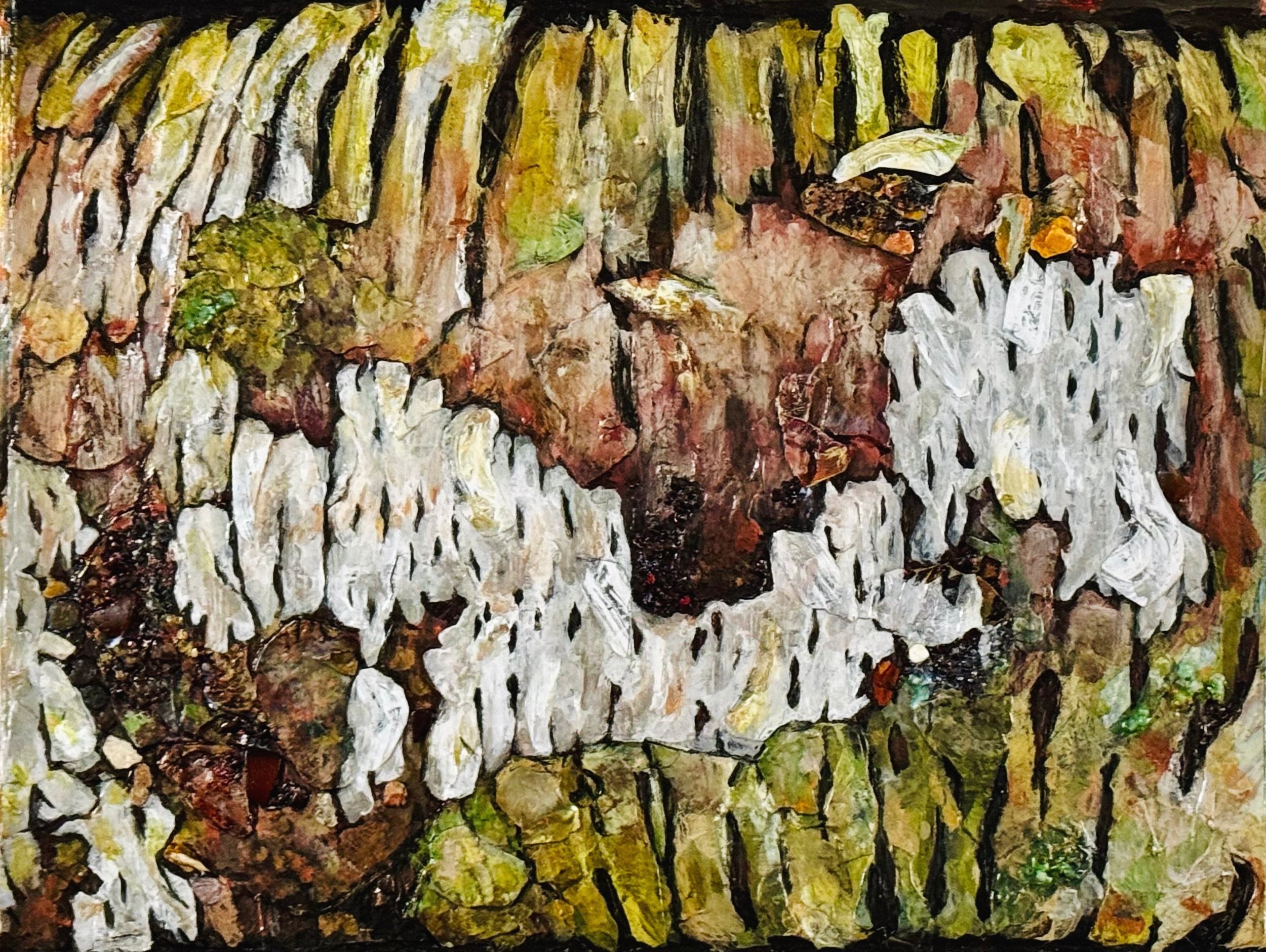 Paper Birch (Betula papyrife), 2025, Mixed media on Arches paper, 22x30”, $1800