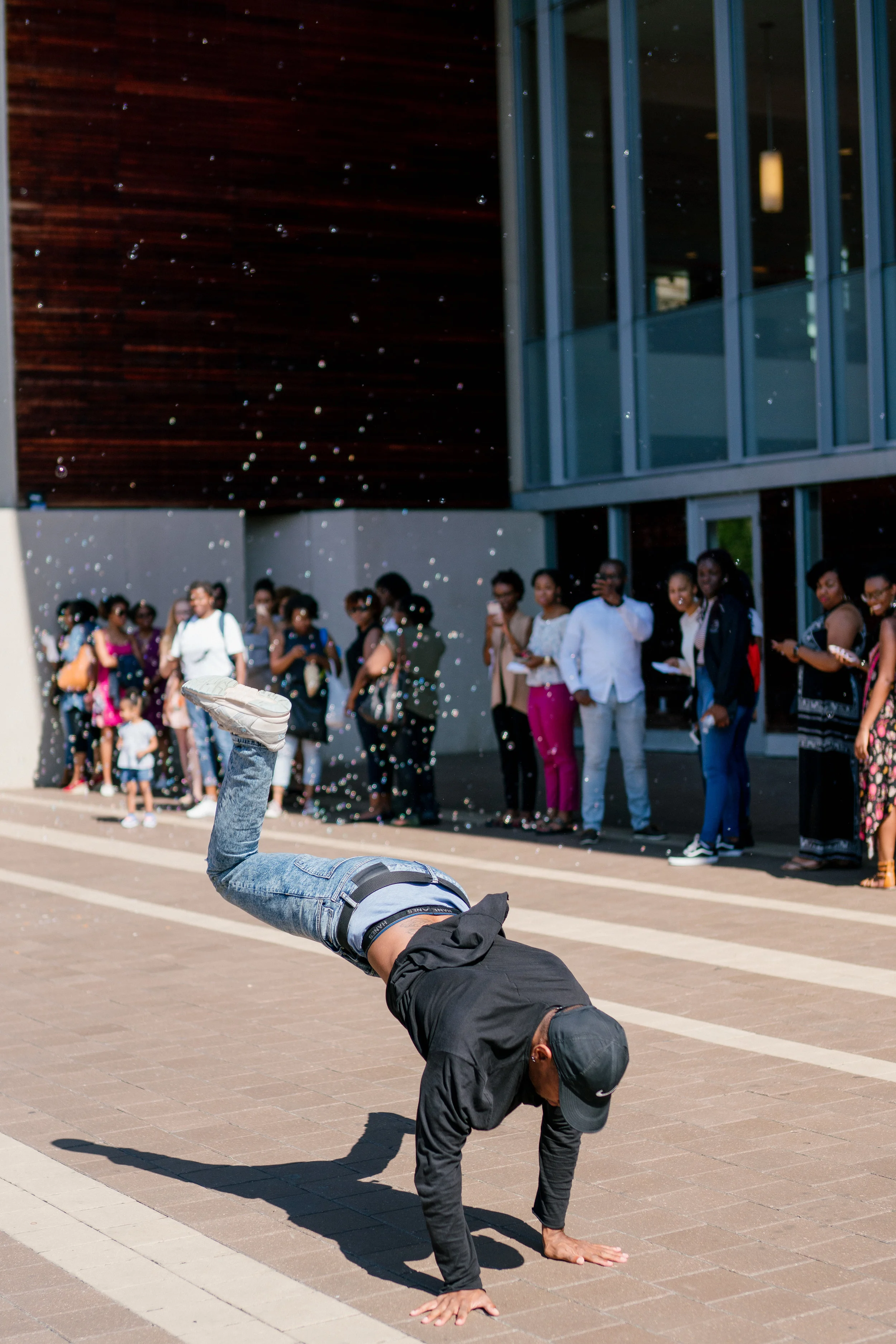 Break dancing while you wait. 