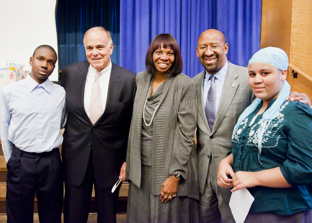wildC.A.T.S. Tutoring Program Kick-off, Oct. 26, 2011, with Gov. Ed Rendell and Mayor Michael Nutter.