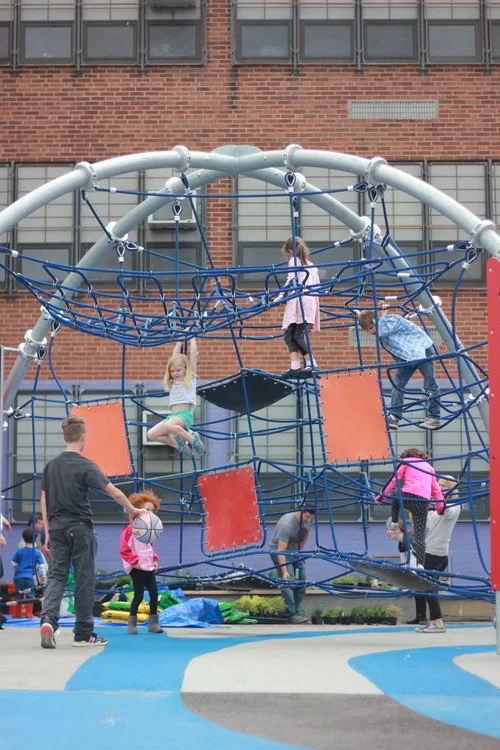 Chester Arthur Schoolyard Ribbon Cutting