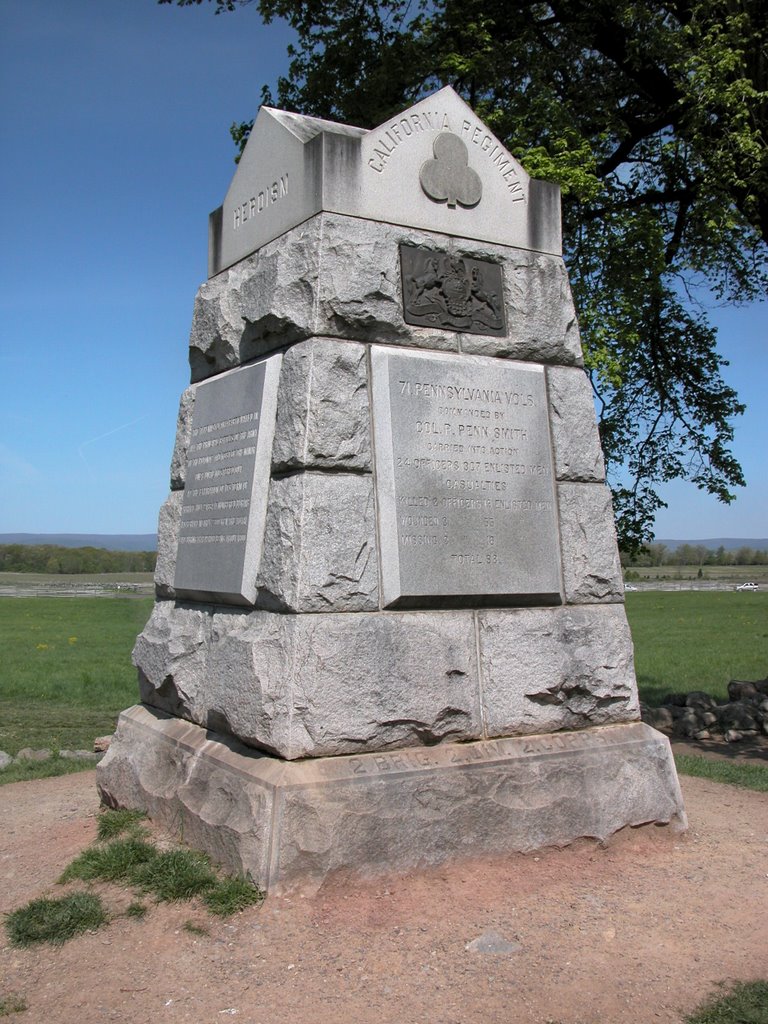 The 71st Pennsylania Monument at Gettysburg