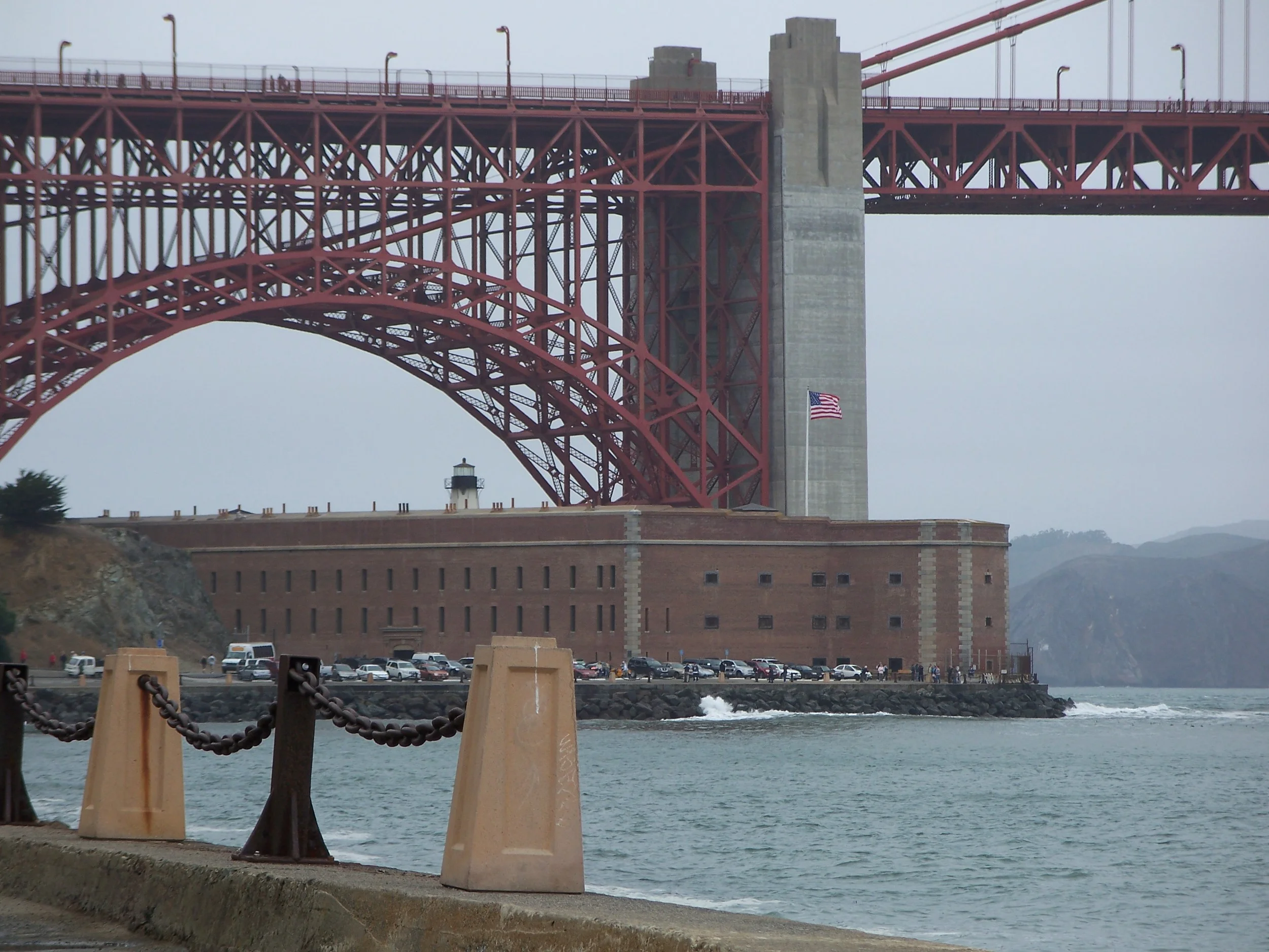 Fort Point under the golden gate bridge
