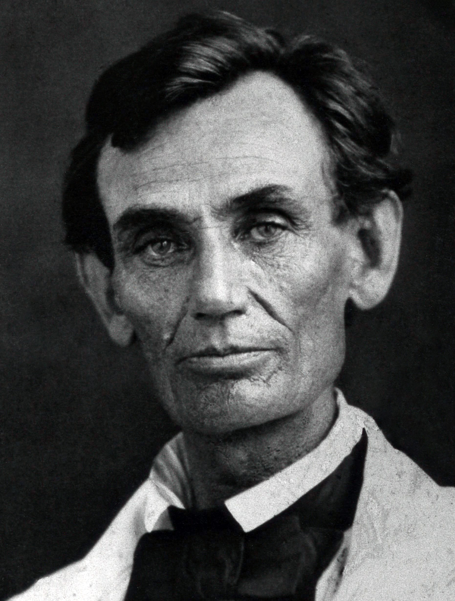  The many faces of Lincoln:  Lincoln in 1858, around the time of the Lincoln-Douglas debates. 