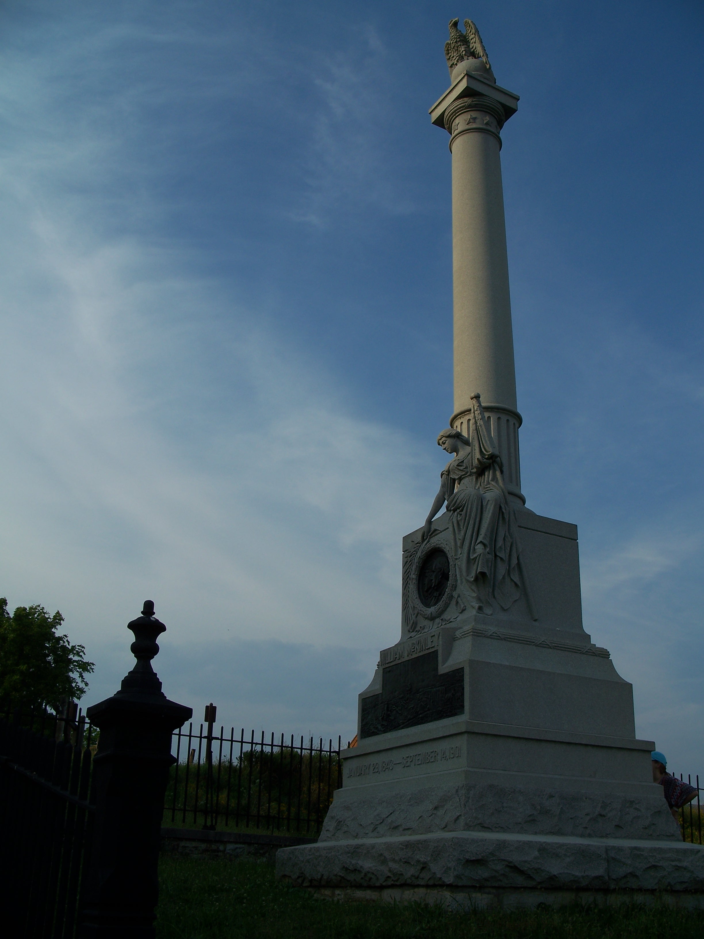  This large monument commemorates McKinley's actions under fire during the Battle of Antietam. 
