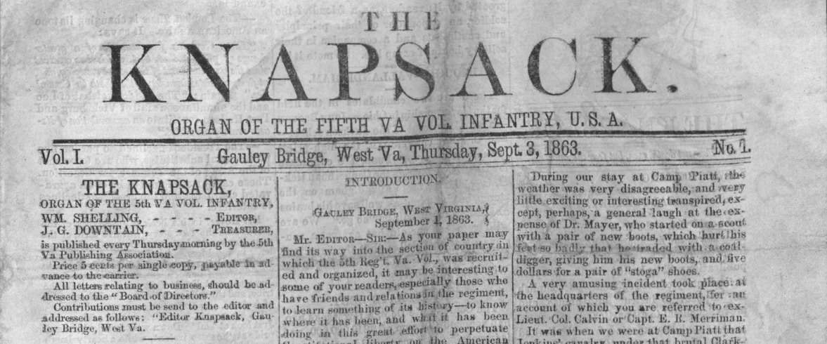 "A Very Spicy Little Sheet": <i>The Knapsack</i>, A Soldiers' Newspaper and the Politics of War