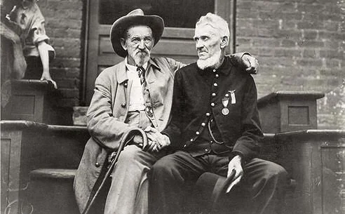 Confederate and Union veterans at Gettysburg in 1938 