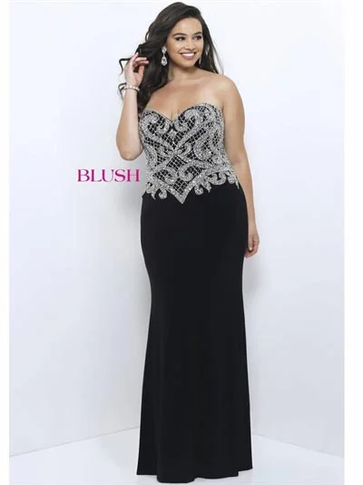 black evening dresses size 22