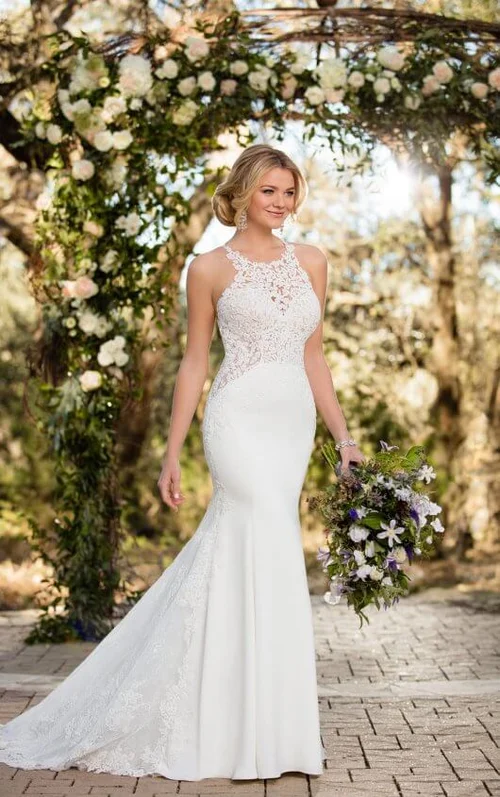 blue bridesmaid dress with sleeves Light Blue Chiffon Mixed Bridesmaid Dresses – Lisposa main image 1