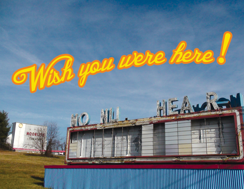 Wish you were here postcard series
