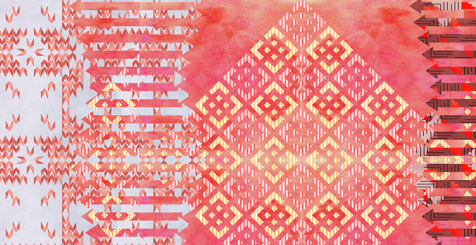 Pattern Migration (detail), Digital Mural